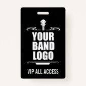 Uw band Logo VIP Badge (Voorkant)