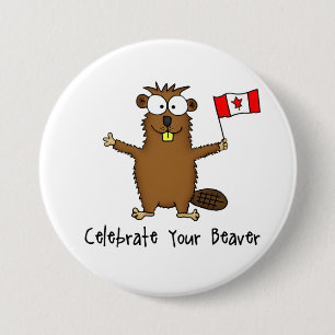 Uw Beaver-Button vieren Ronde Button 7,6 Cm