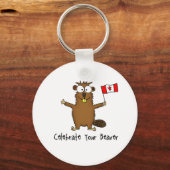 Uw Beaver-Sleutelhanger vieren Sleutelhanger (Voorkant)