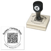 Uw bedrijf aangepaste QR-code Afbeelding | Naam | Rubberstempel (Gestempeld)