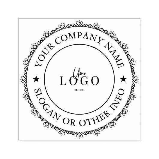 Uw Bedrijf Bedrijf Logo Aangepaste Rubber Stamp Rubberstempel (Afrduk)