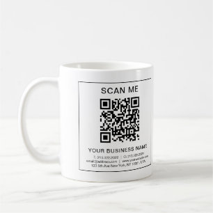 Uw Bedrijf Bedrijfsleven QR Code Info 11 oz Koffiemok