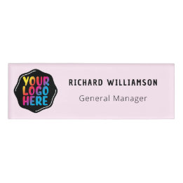 Uw bedrijf Business Logo Employee Name Badge Label