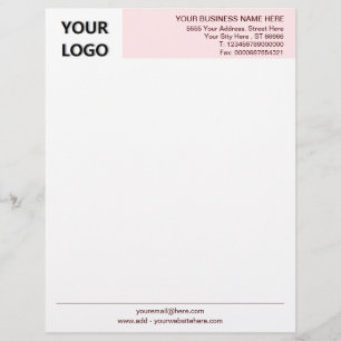 Uw Bedrijf Info Bedrijf Letterhead Sjabloon Briefhoofd