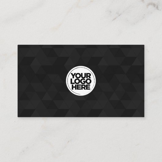 Uw bedrijf Logo aangepaste achtergrond Afbeeldinge Visitekaartje (Achterkant)