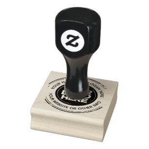 Uw bedrijf Logo aangepaste rand rubberen stempel