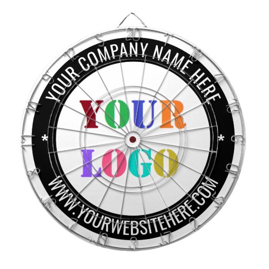 Uw bedrijf Logo aangepaste tekst dart board Sjablo Dartbord (Voorkant)