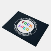 Uw bedrijf Logo aangepaste tekst deurmat Sjabloon (Schuin)