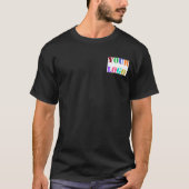 Uw Bedrijf Logo Aangepaste Tekst en QR Code T-Shir T-shirt (Voorkant)