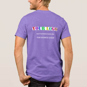 Uw bedrijf Logo aangepaste tekst gepersonaliseerde Tri-Blend Shirt