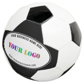 Uw bedrijf Logo aangepaste tekst Voetbal voorbeeld (Drie kwart)