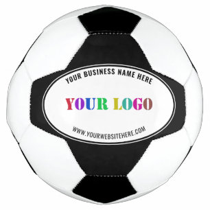 Uw bedrijf Logo aangepaste tekst Voetbal voorbeeld