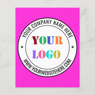 Uw bedrijf Logo aangepaste tekst zakelijke flyers