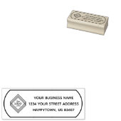Uw bedrijf Logo Adres Rubber Stempel (Gestempeld)