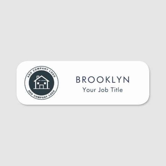 Uw bedrijf Logo Bedrijfsmedewerkers Aangepast Naamplaatje (Voorkant)