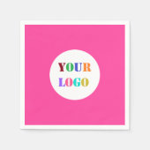 Uw bedrijf Logo Business servetten aangepaste kleu (Voorkant)