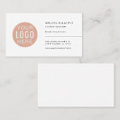 Uw bedrijf Logo Corporate Minimalist Visitekaartje (Voorkant / Achterkant)