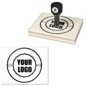 uw bedrijf logo custom Rubber Ink Stamp Rubberstempel (Gestempeld)