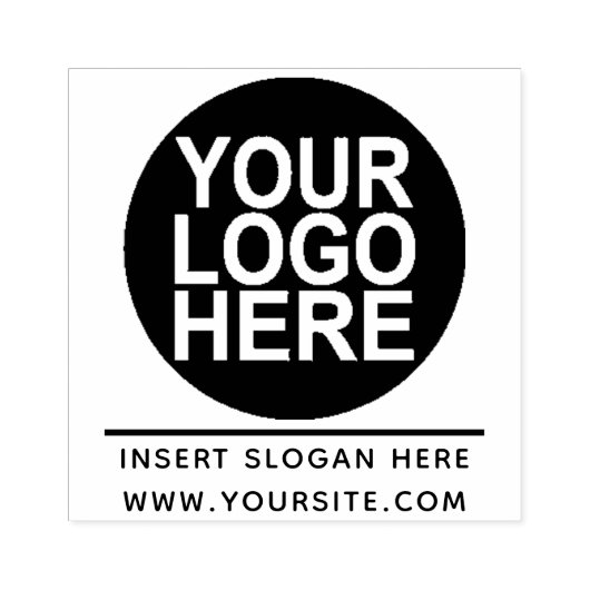 Uw bedrijf Logo Custom Rubberstempel (Afrduk)