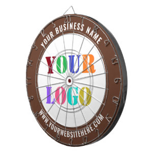 Uw Bedrijf Logo Custom Text Business Dartboard Dartbord