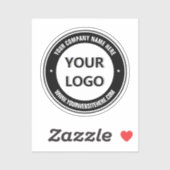 Uw Bedrijf Logo Custom Text Business Sticker (Vel)