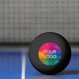Uw bedrijf Logo Emblem Trendy Black Pingpongballen