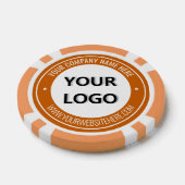 Uw bedrijf Logo en aangepaste tekst poker chips (Enkel)