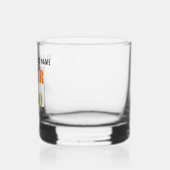 Uw bedrijf Logo en aangepaste tekst Sjabloon Whisky Glas (Links)