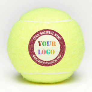 Uw bedrijf Logo en aangepaste tekst tennisbal Tennisballen