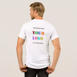 Uw Bedrijf Logo en Custom Text Business T-Shirt