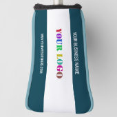 Uw Bedrijf Logo en Custom Text Golf Head Hoesje Golfheadcover (Draai 90)
