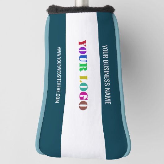 Uw Bedrijf Logo en Custom Text Golf Head Hoesje Golfheadcover (Draai 90)