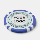 Uw Bedrijf Logo en Tekst Business Poker Chips (Enkel)