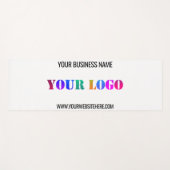 Uw bedrijf Logo en tekst Yoga Mat Voorbeeld (Voorkant (horizontaal))