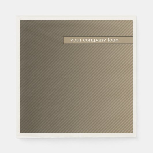 UW BEDRIJF LOGO, gepersonaliseerd Servet (Voorkant)