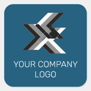 UW BEDRIJF LOGO, gepersonaliseerd Vierkante Sticker