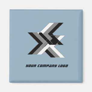 UW BEDRIJF LOGO, gepersonaliseerd, voeg jouw tekst Magneet