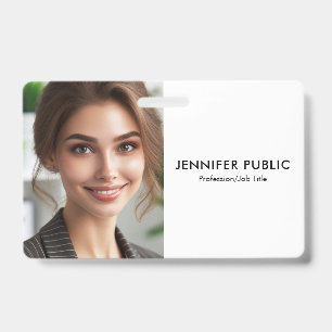 Uw bedrijf Logo Hier Medewerker Fotosjabloon Badge