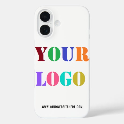 Uw bedrijf Logo iPhone Case Voorbeeld aangepaste t (Achterkant)