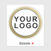 Uw Bedrijf Logo Merk Waterfles Sticker (Vel)