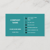 Uw bedrijf Logo Naam Info Business Card Template Visitekaartje (Voorkant)