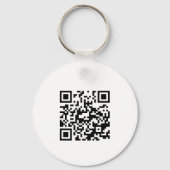 Uw bedrijf Logo QR Code Bedrijfsbedrijf Sleutelhanger (Achterkant)