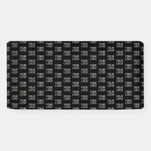 Uw bedrijf Logo Stijlvol half stap patroon Spandoek