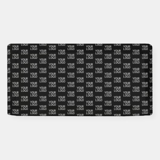 Uw bedrijf Logo | Stijlvol half stap patroon Spandoek (Horizontaal)