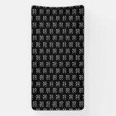 Uw bedrijf Logo | Stijlvol half stap patroon Spandoek (Verticaal)