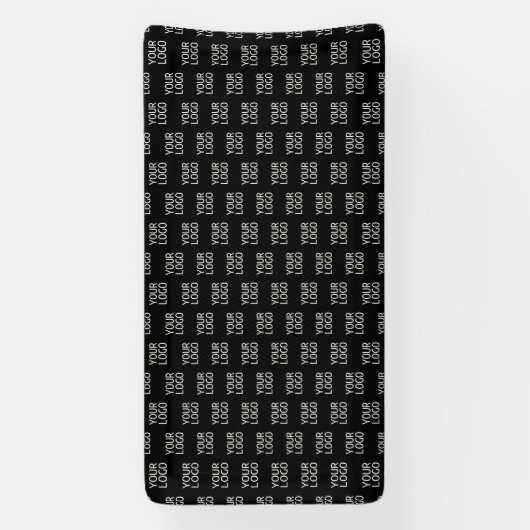 Uw bedrijf Logo | Stijlvol half stap patroon Spandoek (Verticaal)