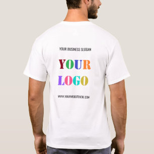 Uw bedrijf Logo T-shirt met aangepaste tekst