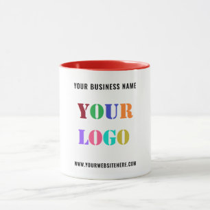 Uw bedrijf Logo Tekst bedrijf Koffie Mok voorbeeld