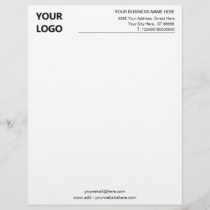 Uw Bedrijf Logo Tekst Info Bedrijf Letterhead Briefhoofd
