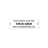 Uw bedrijf Logo Text Business Zelfinkkend Stempel (Design)